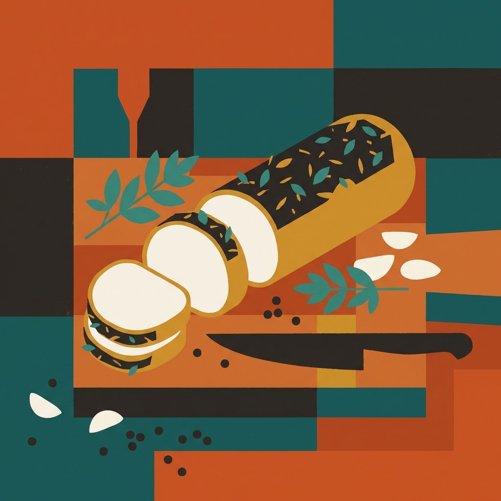 Air fryer herb pork tenderloin illustration